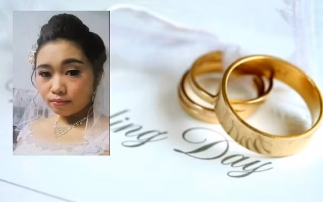 Cô dâu Nguyễn Thị Hồng Thắm.