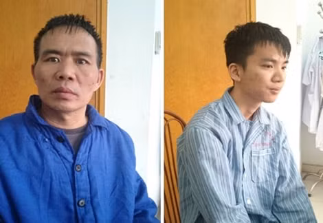Bệnh nhân Đặng Văn Thanh (trái) và Nguyễn Đăng Việt.
