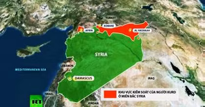 Khu vực kiểm soát của người Kurd ở Syria.