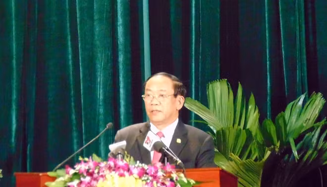 Ông Đinh Văn Thu phát biểu tại Lễ kỷ niệm.
