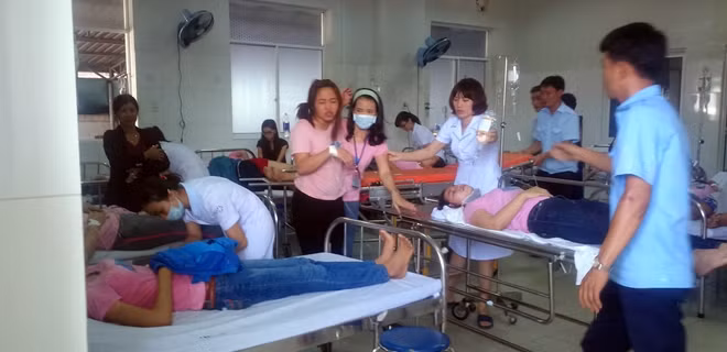 Gần 20 công nhân đã phải nhập viện điều trị vào sáng 28-10.