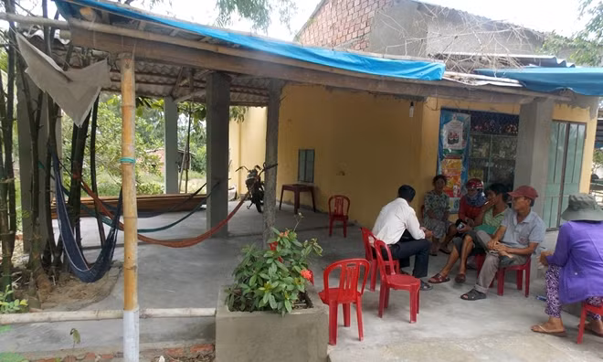 Hiện trường nơi xảy ra vụ xô xát khiến ông Lộc tử vong.