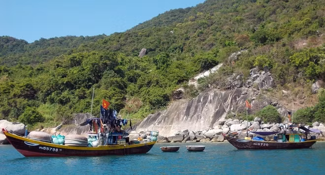 Ông Kim bị đột quỵ khi đang cùng gia đình đi lặn biển ngắm san hô ở Cù Lao Chàm.