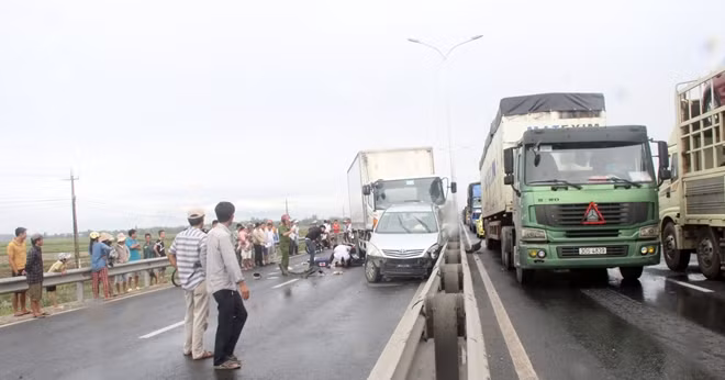 Hiện trường vụ tai nạn.