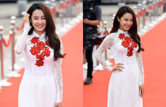 Nhã Phương rạng rỡ trên thảm đỏ Seoul International Drama Awards