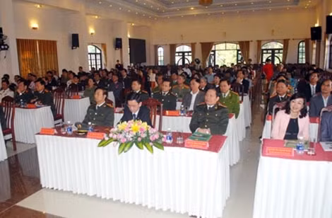 Toàn cảnh lễ kỷ niệm ngày truyền thống và đón nhận Huân chương Bảo vệ Tổ quốc Hạng ba của Nhà nghỉ dưỡng Minh Tâm.