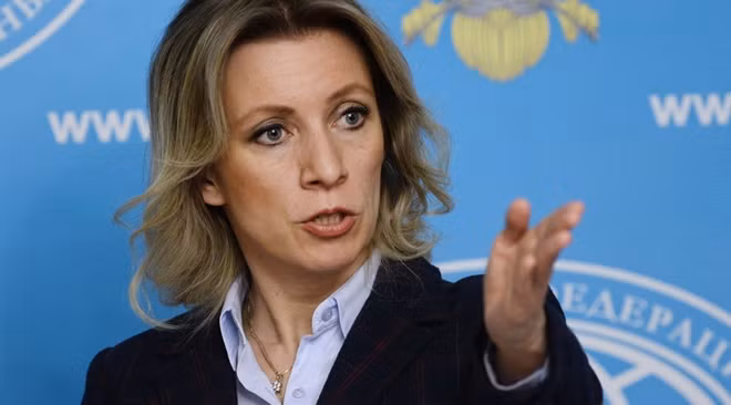Phát ngôn viên Bộ Ngoại giao Nga Maria Zakharova. Ảnh: almanarnews.