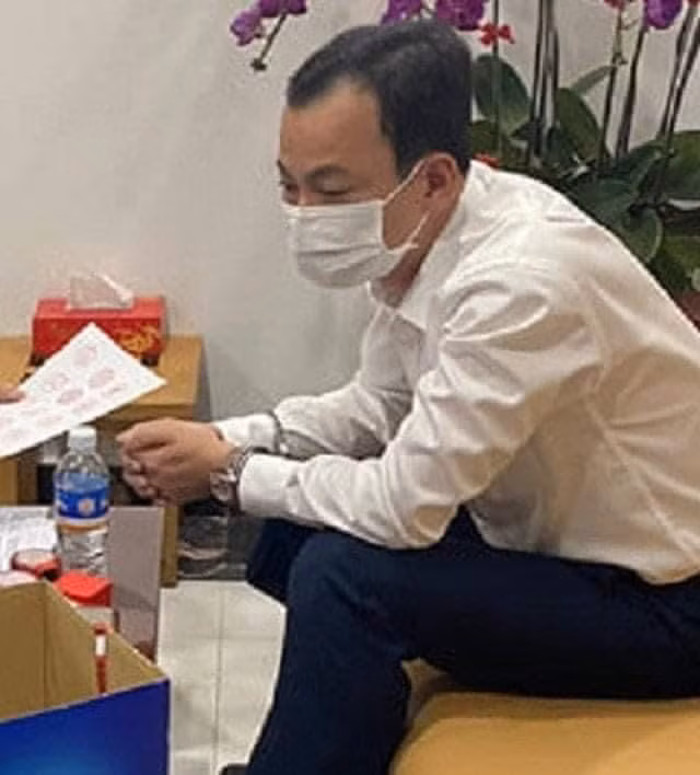 Lê Thành Trung bị bắt để điều tra.