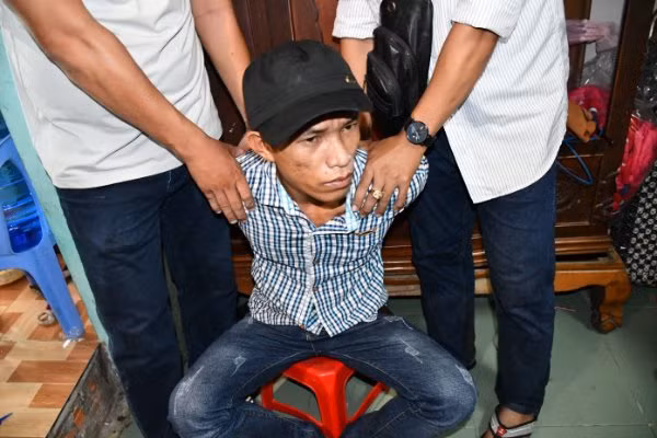 Sơn Thanh Tuấn bị bắt giữ vào chiều 7/5.