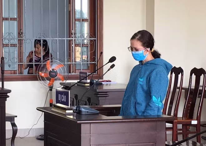 Bị cáo tại phiên tòa.