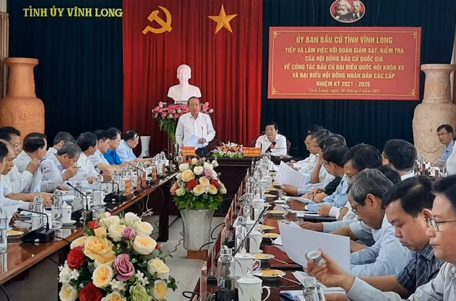 Đồng chí Trương Hòa Bình phát biểu chỉ đạo tại buổi làm việc.