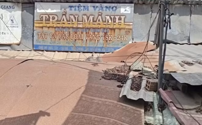 Tiệm vàng nơi xảy ra vụ việc.