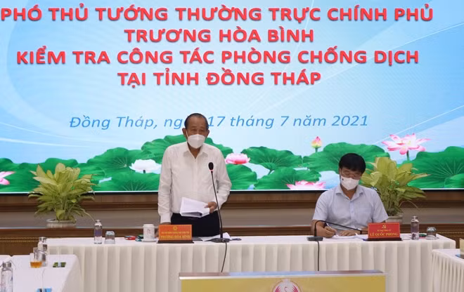 Phó Thủ tướng Thường trực Trương Hòa Bình kết luận tại buổi làm việc.