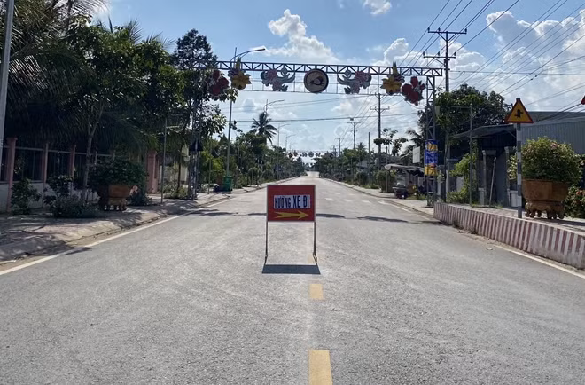 Khu vực cách ly ở thị trấn Cầu Kè, huyện Cầu Kè.