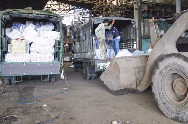 Số thuốc lá bị tiêu hủy.