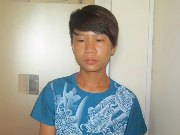 Trương Văn Hữu tại cơ quan Công an.