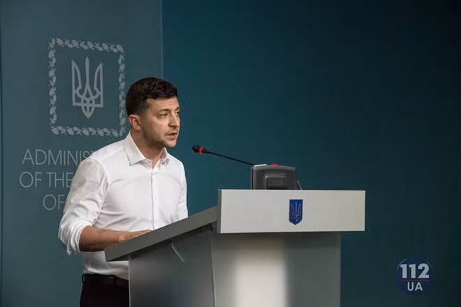 Ông Zelensky nói sẵn sàng đàm phán với Nga về vấn đề Donbass. Ảnh: Zoya Shu/112.ua