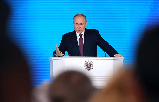 Tổng thống Putin sẽ đọc Thông điệp Liên bang vào ngày 20-2 tới. Ảnh: Getty.