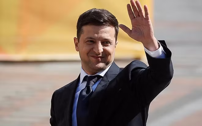 Tổng thống Ukraine Volodymir Zelensky. Ảnh: Euronews.