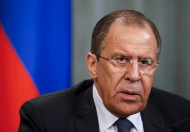 Ngoại trưởng Lavrov trong buổi họp báo tổng kết kéo dài hơn hai giờ đồng hồ tại Moscow. Nguồn: AAWSAT.