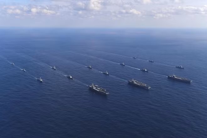 EU quan ngại sâu sắc về các hành động đơn phương diễn ra gần đây trên Biển Đông. Ảnh: Straits Times.