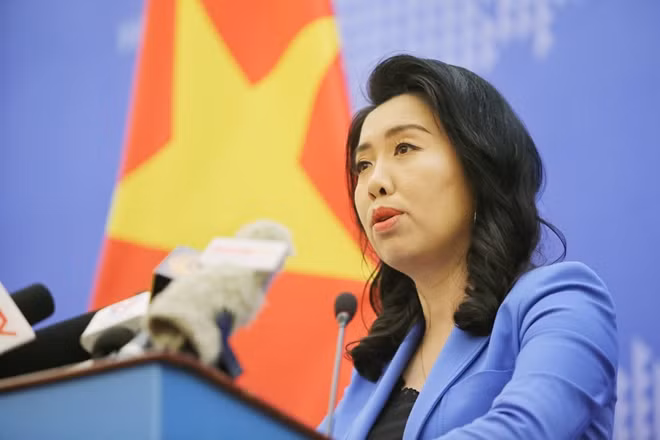 Người Phát ngôn Bộ Ngoại giao Lê Thị Thu Hằng.