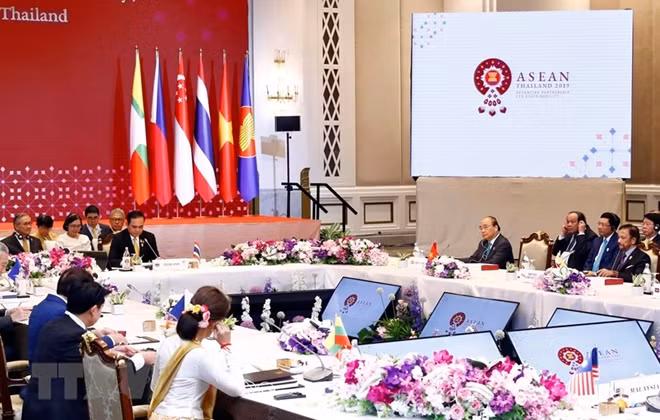Toàn cảnh Phiên toàn thể Hội nghị cấp cao ASEAN lần thứ 34. (Ảnh: Thống Nhất/TTXVN).