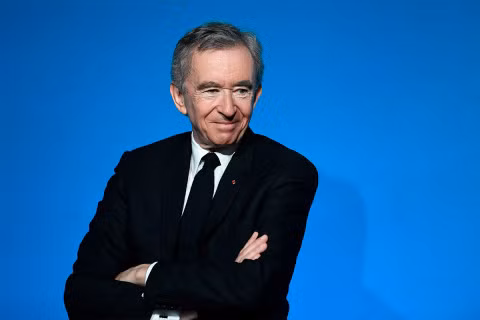 CEO LVMH Bernard Arnault xếp vị trí thứ 4. Ảnh: Getty Images.