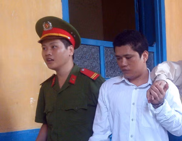 Bị cáo Khánh sau phiên xử.