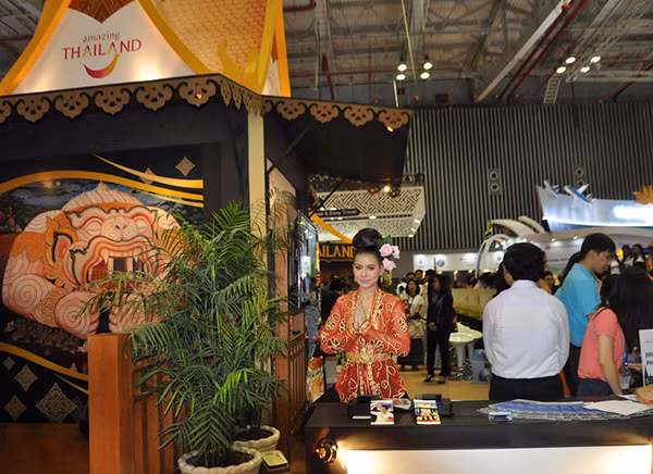 Góc gian hàng của nước bạn Thái Lan.