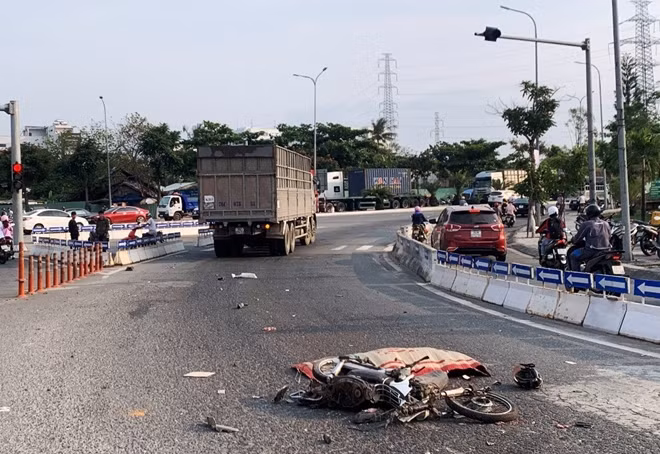 Hiện trường vụ tai nạn.