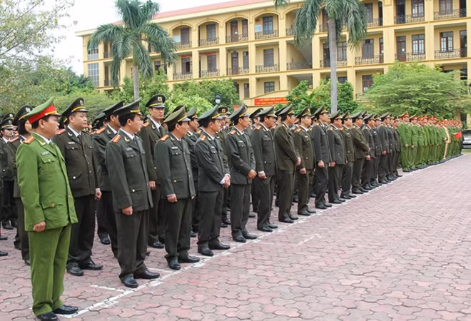 Lễ phát động thi đua tại Công an tỉnh Hà Nam.