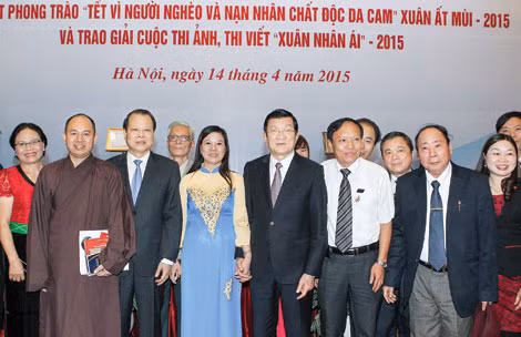Chủ tịch nước Trương Tấn Sang và các đại biểu dự hội nghị.