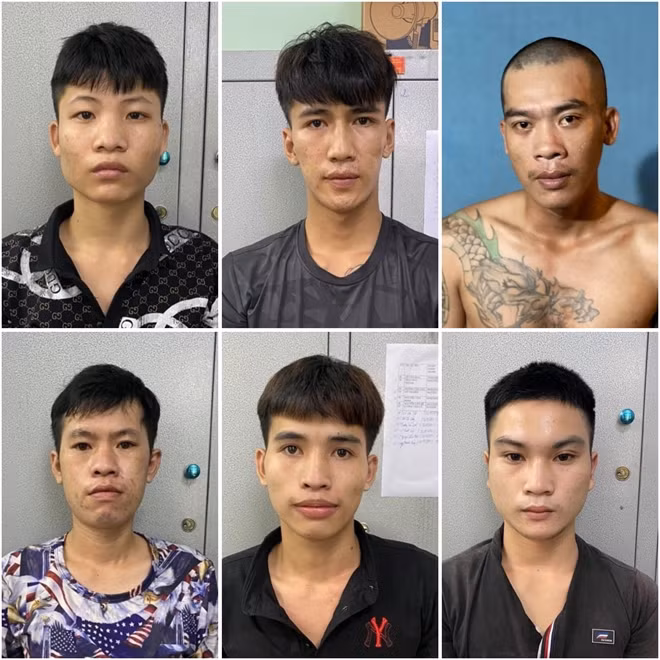 6 đối tượng bị bắt giữ.