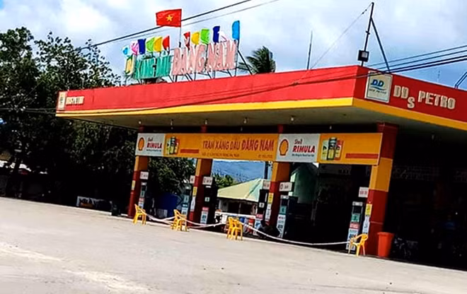 Trạm kinh doanh xăng dầu Đăng Nam - nơi xảy ra vụ giết người, cướp tài sản