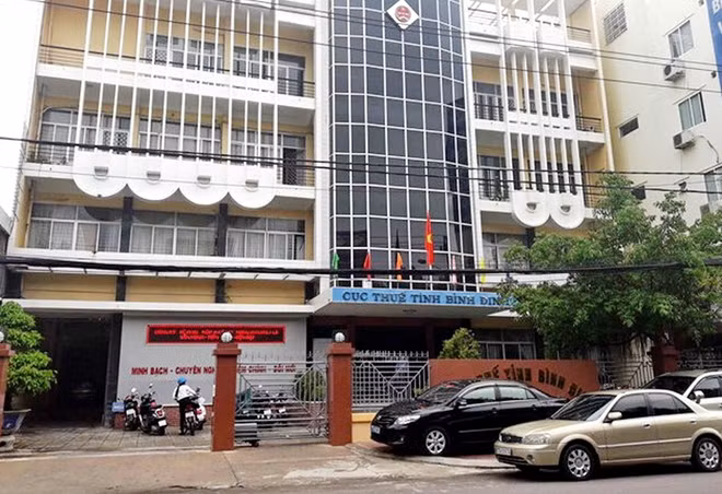 Trụ sở Cục thuế tỉnh Bình Định - nơi ông Nguyễn Công Thành được bổ nhiệm giữ chức vụ Cục trưởng được 5 năm thì bị giáng chức. Ảnh : CTV