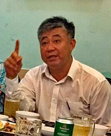 Ông Đinh Tiến Sử, Tổng Giám đốc Công ty Bạch Việt - Chủ đầu tư khách sạn Bavico Nha Trang đang chờ hầu toà về tội chứa mại dâm. Ảnh : CTV