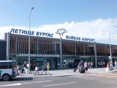 Sân bay Burgas ở miền Đông Bulgaria.