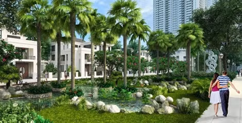 Điểm nhấn của The Botanica là hệ thống các tiểu cảnh nước độc đáo.