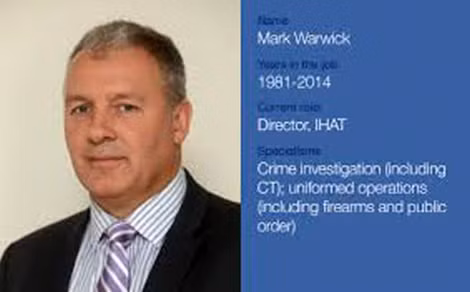 Mark Warwick, người chỉ huy đơn vị điều tra IHAT.