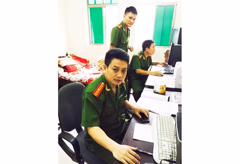 Thiếu tá Trần Hoa Kỳ - thành viên Ban chuyên án điều tra vụ nổ.