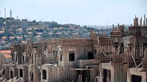 Một khu định cư Do Thái đang xây dựng ở Gush Etzion.