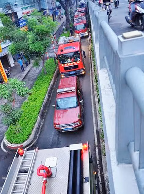 Hiện trường vụ cháy.
