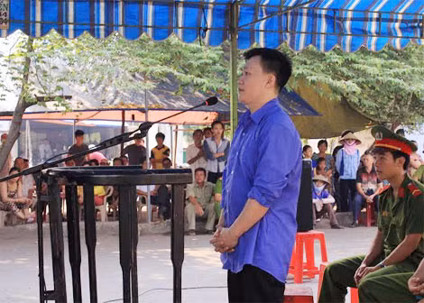 Bị cáo Thắng tại phiên tòa. Bị cáo Thắng tại phiên tòa.