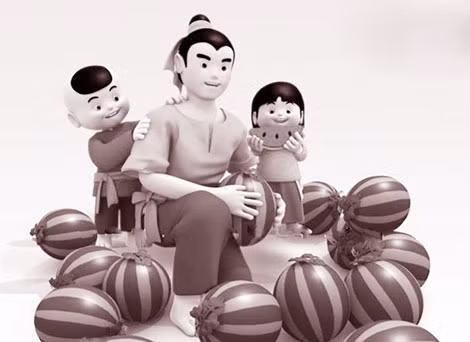 Phim hoạt hình Việt Nam: “Sự tích dưa hấu”.