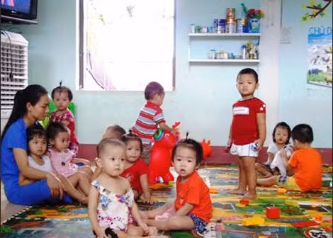 Một lớp của các cháu nhỏ ở cơ sở mầm non Sơn Ca trước khi cơ sở này để xảy ra vụ việc và bị đóng cửa. Một lớp của các cháu nhỏ ở cơ sở mầm non Sơn Ca trước khi cơ sở này để xảy ra vụ việc và bị đóng cửa.