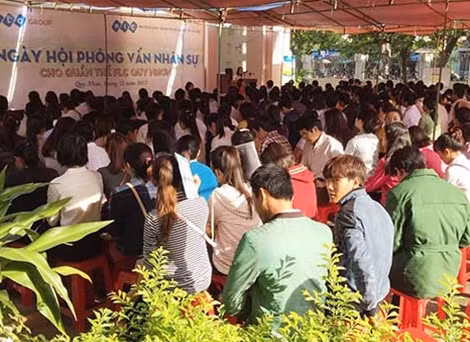 Trong đợt đầu tiên, FLC đã tuyển chọn được 700 lao động từ 18-35 tuổi.