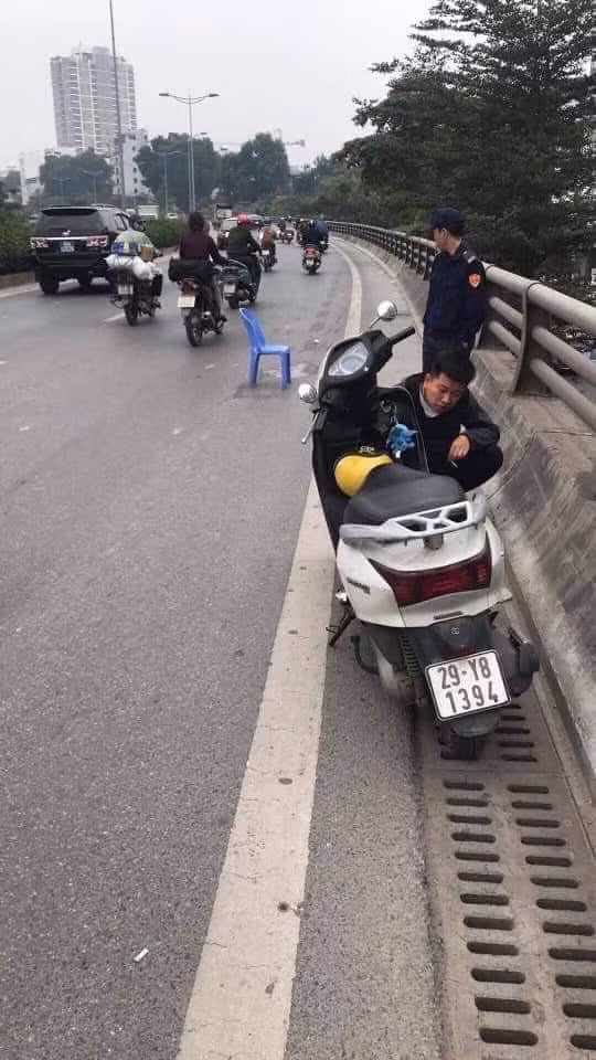 Hiện trường vụ tai nạn.