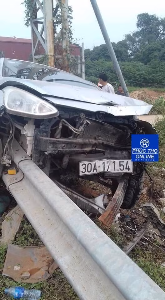 Hiện trường vụ tai nạn.