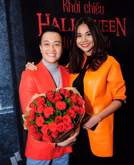 Thanh Hằng chúc mừng Lương Mạnh Hải.